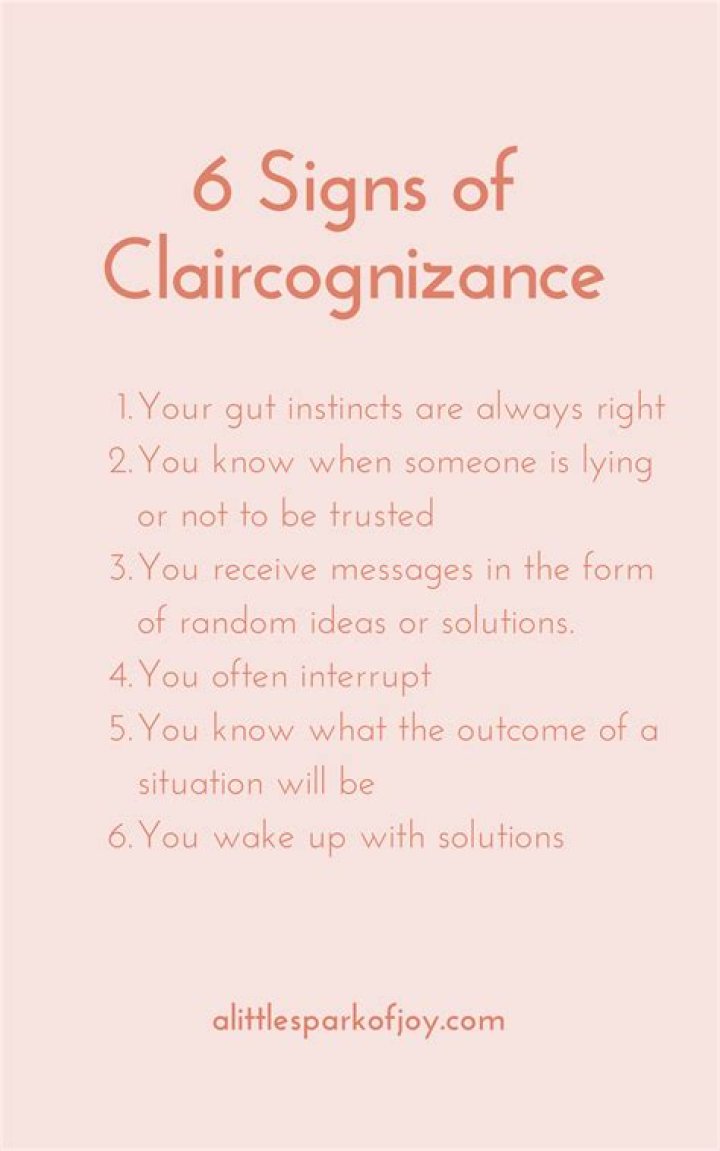 6 Unmistakable Claircognizance Signs ·