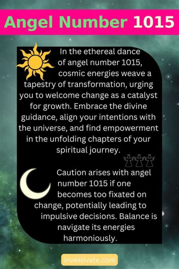 Angel Number 1015 Meaning ·
