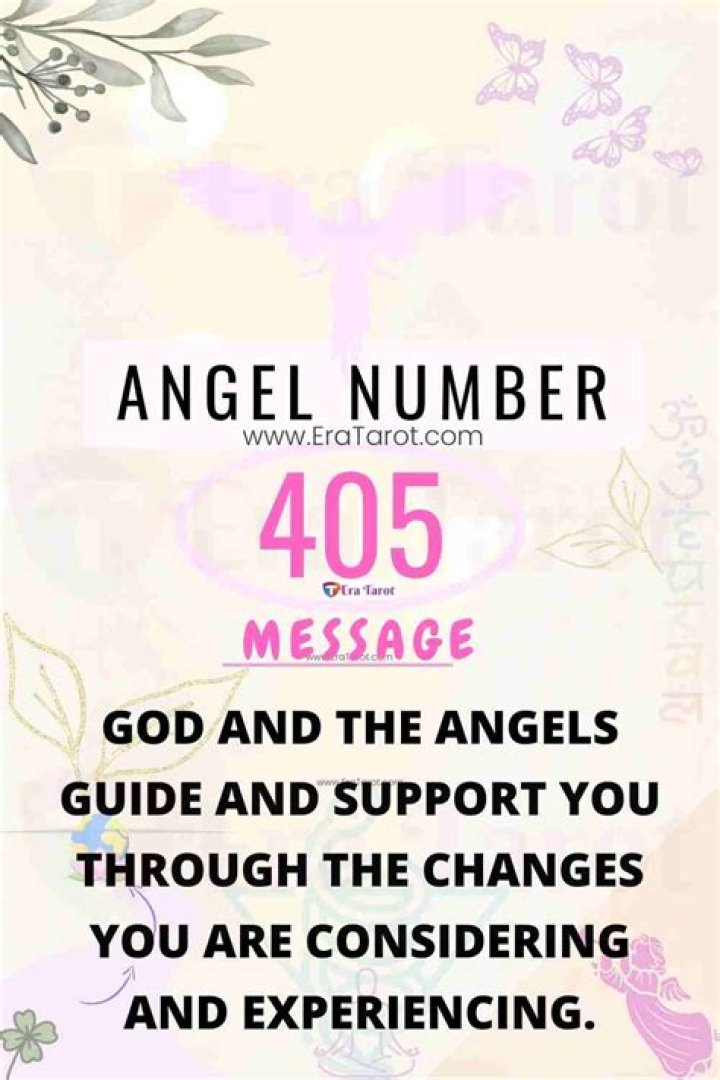 ANGEL NUMBER 405 ·