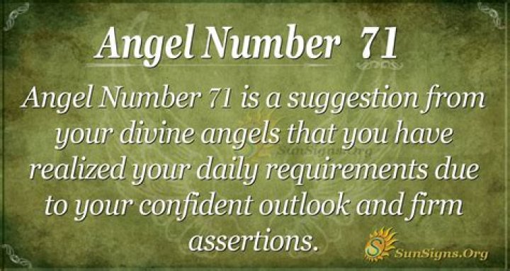 Angel Number 71 Meaning - A Sign Of Thanksgiving ·
