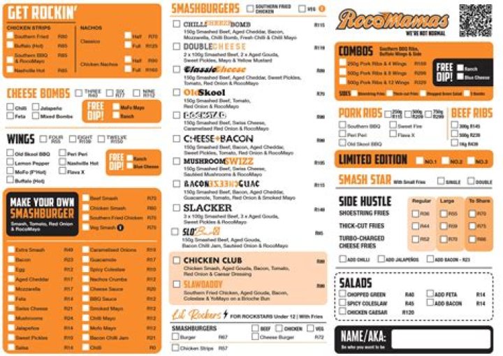 Eric Dickerson Shows Off His Special Menu For Rocco's Tavern
