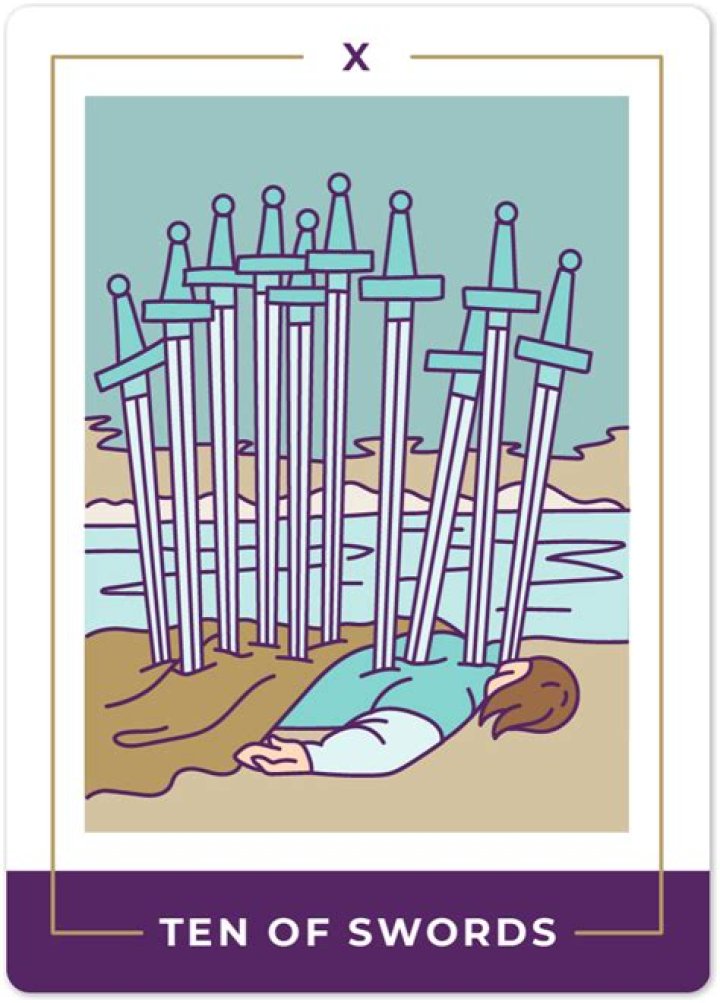 Ten of Swords Tarot Card Meaning ·
