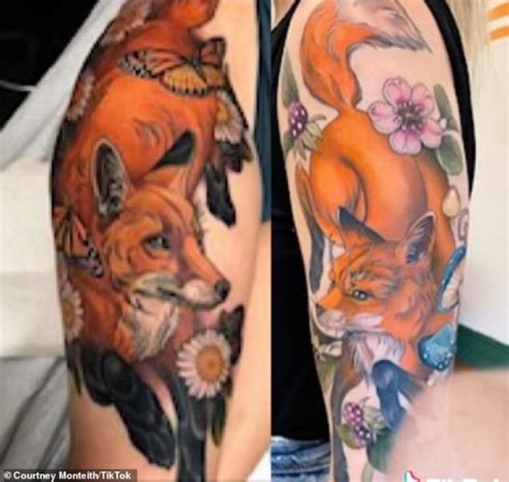 The woman who was let down in TikTok's TattooGate finally got her fox tattoo thanks to the saga goin